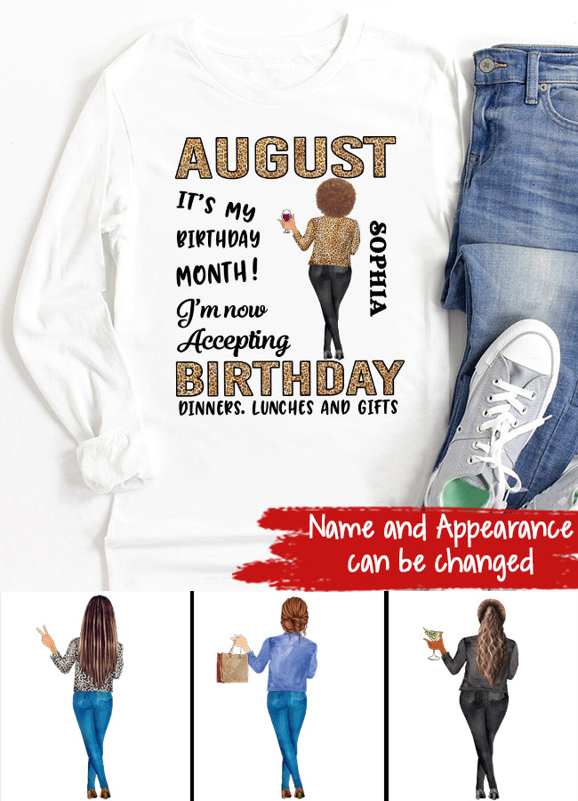 August Birthday Shirt, Custom Birthday Shirt, Queens are Born In August, August Birthday Shirts For Woman, August Birthday Gifts