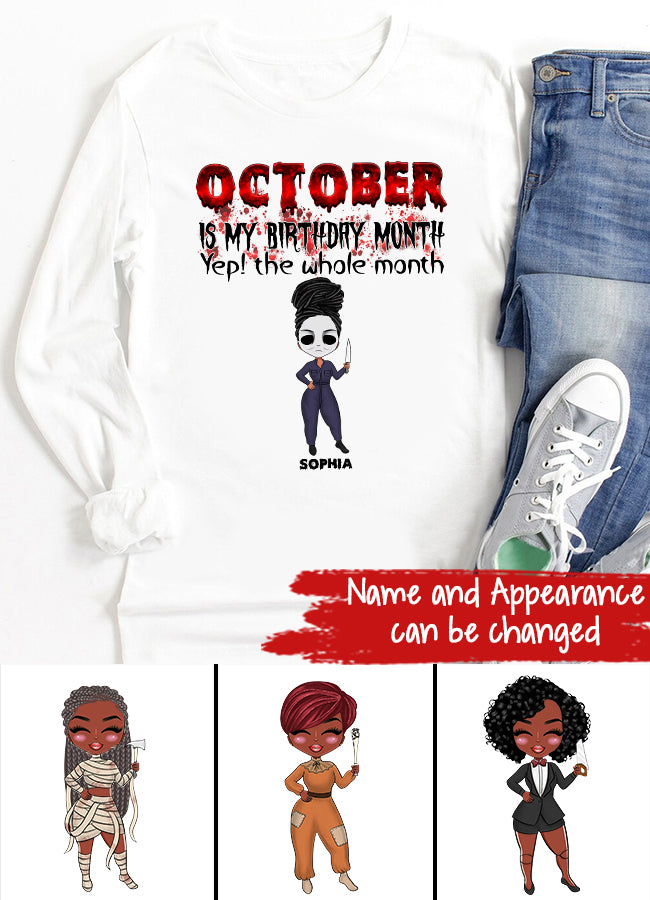 October Birthday Shirt, Custom Birthday Shirt, Queens are Born In October, October Birthday Shirts For Woman, October Birthday Gifts