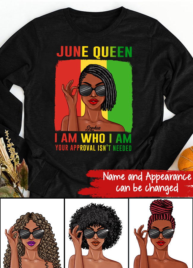 June Birthday Shirt, Custom Birthday Shirt, Queens Born In June, June Birthday Shirts For Woman, June Birthday Gifts