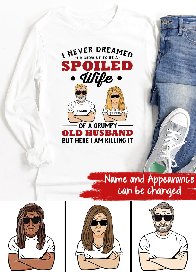 Wife Shirt, Custom T Shirt, I Love My Wife Shirt, Spoiled Wife Shirt, Gift For Wife, Wifey T Shirt, Gift Ideas For Wife