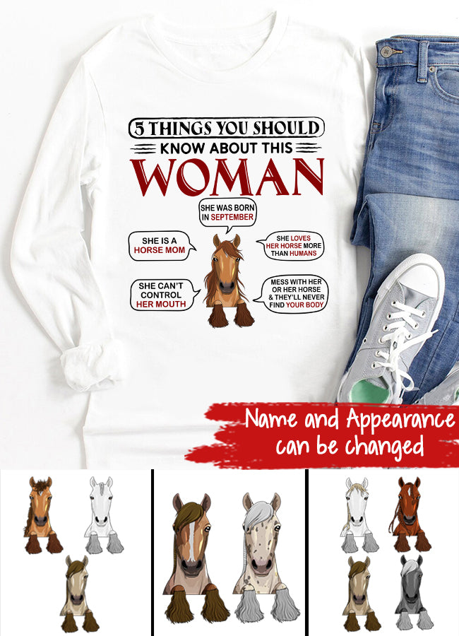 Horse Mom, Personalized Shirt, Birthday, Funny Gift For Horse Mom, Horse Lover