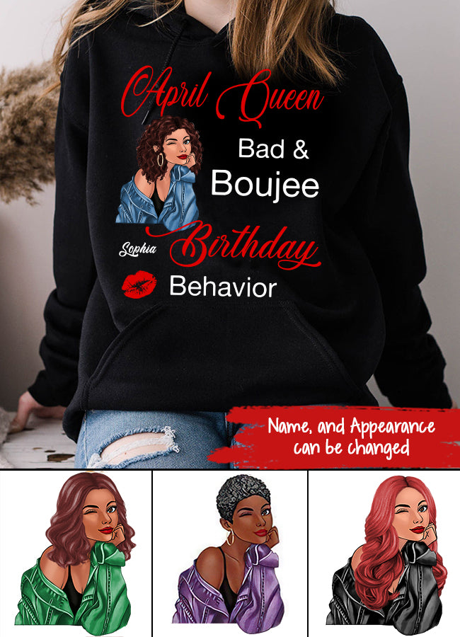 April Birthday Shirt, Custom Birthday Shirt, Queens Born In April, April Birthday Shirts For Woman, April Birthday Gifts