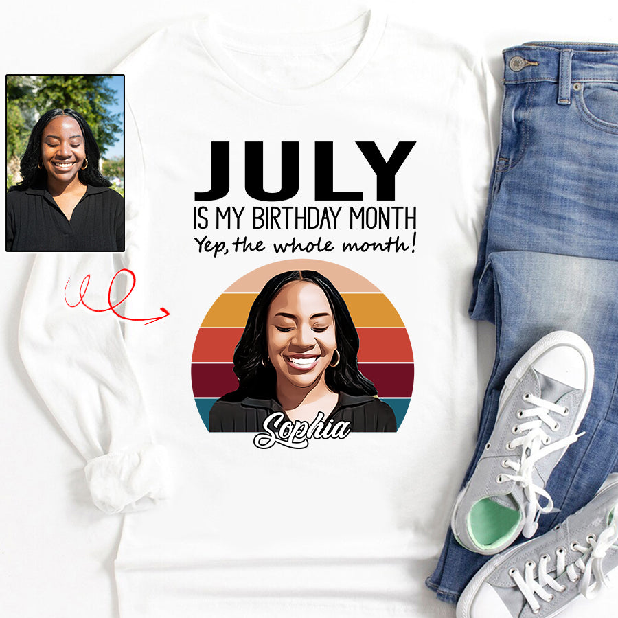 July Birthday Shirt, Custom Birthday Shirt, Queens Born In July, July Birthday Shirts For Woman, July Birthday Gifts