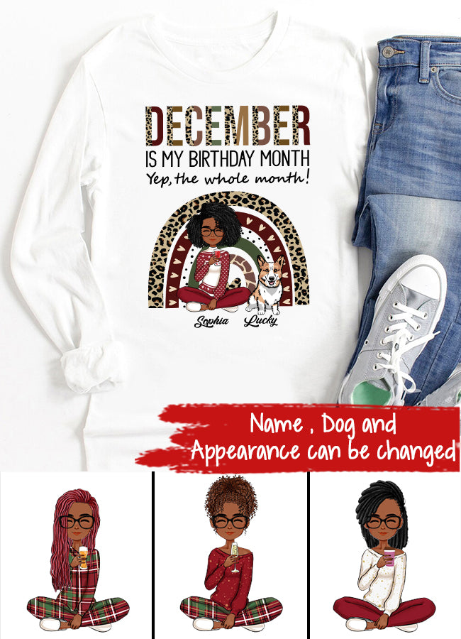 Custom December Birthday Shirt For Woman, Queens Are Born In December Gifts, Melanin Afro Woman Shirt, Black Girl Tee, Afro Queen Gift