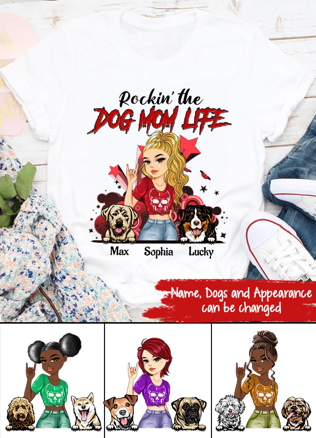 Custom Mothers Day Shirt, Dog Mom Life, Mother's Day T Shirt, Dog Mom Shirt Mom Life Mother's Day Tee Shirts, Funny Mothers Day Shirts, Mother Day Gift