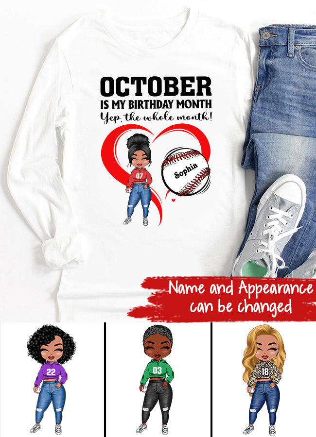 October Birthday Shirt, Custom Birthday Shirt, Queens are Born In October, October Birthday Shirts For Woman, October Birthday Gifts