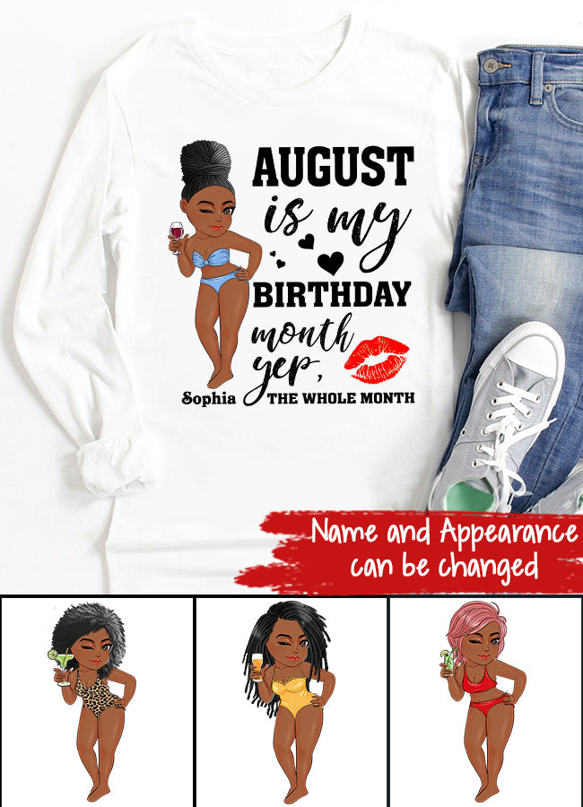 August Birthday Shirt, Custom Birthday Shirt, Queens Born In August, August Birthday Shirts For Woman, August Birthday Gifts