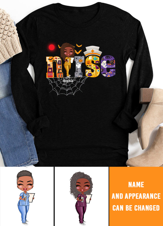 Nurse Life Nutrition Facts - Personalized T Shirt - Gift For Doctor &amp; Nurse - Glitter Leopard Design