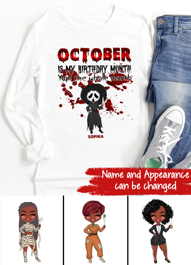 October Birthday Shirt, Custom Birthday Shirt, Queens are Born In October, October Birthday Shirts For Woman, October Birthday Gifts