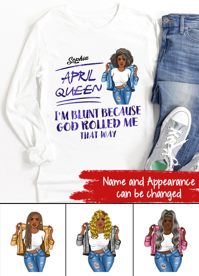 April Birthday Shirt, Custom Birthday Shirt, Queens Born In April, April Birthday Gifts, April shirts for Woman
