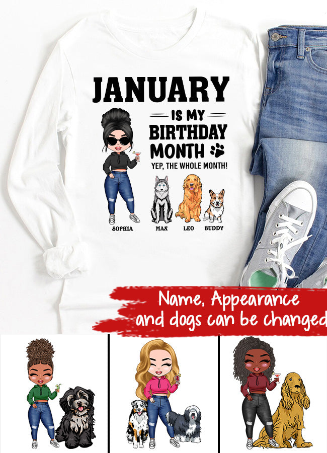January Birthday Shirt, Custom Birthday Shirt, Queens Are Born In January, January Birthday Shirts For Woman, January Birthday Gifts