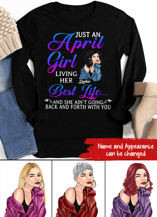 April Birthday Shirt, Custom Birthday Shirt, Queens Born In April, April Birthday Shirts For Woman, April Birthday Gifts