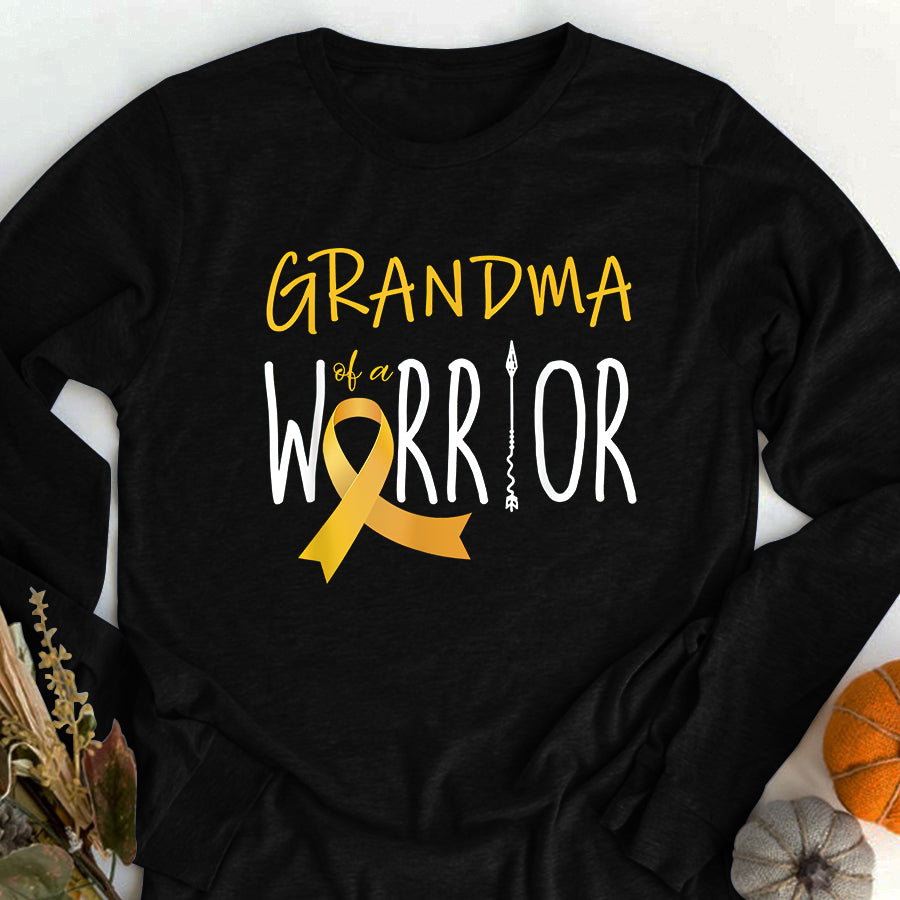 Childhood Cancer Awareness Shirt Childhood cancer awareness Grandma of a warrior T-Shirt