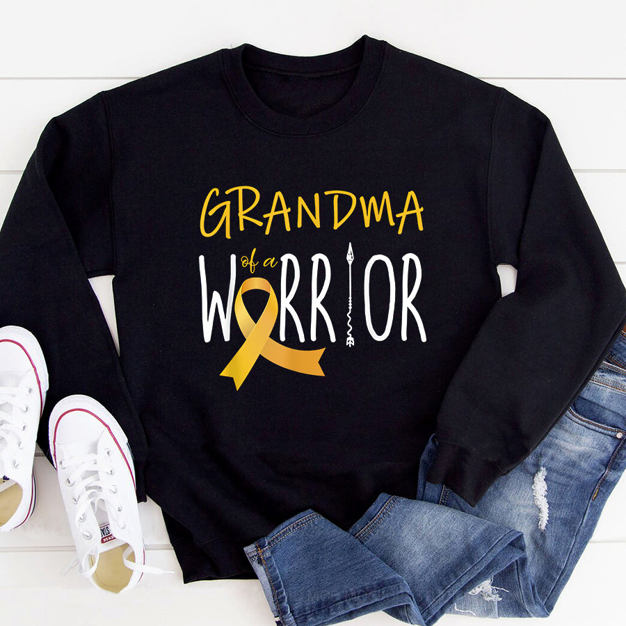 Childhood Cancer Awareness Shirt Childhood cancer awareness Grandma of a warrior T-Shirt