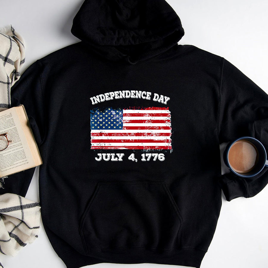 Independence Day Shirt Independence Day July 4 1776 Fourth of July American Flag T-Shirt