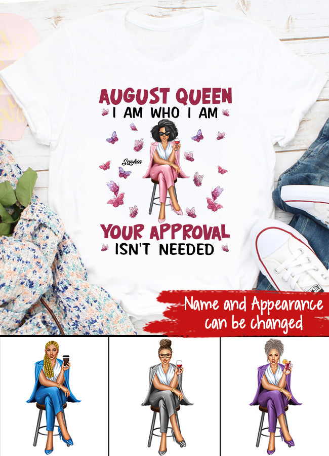 August Birthday Shirt, Custom Birthday Shirt, Queens are Born In August, August Birthday Shirts For Woman, August Birthday Gifts