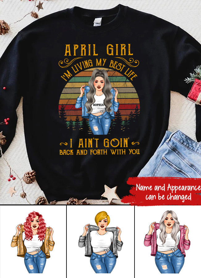 April Birthday Shirt, Custom Birthday Shirt, Queens Born In April, April Birthday Shirts For Woman, April Birthday Gifts