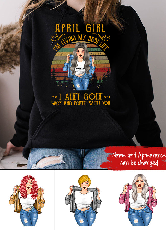 April Birthday Shirt, Custom Birthday Shirt, Queens Born In April, April Birthday Shirts For Woman, April Birthday Gifts