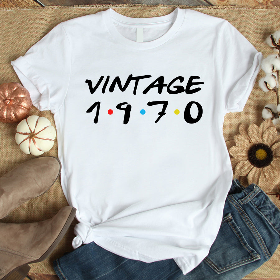 52nd Birthday Shirts, Custom Birthday Shirts, Turning 52 Shirt, Gifts For Women Turning 52, 52 And Fabulous Shirt, 1970 Shirt, 52nd Birthday Shirts For Her, Vintage 1970 Limited Edition