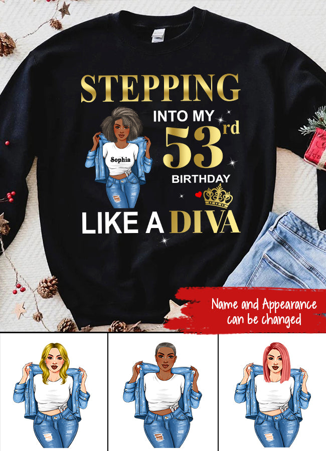 53rd Birthday Shirts For Her, Personalised 53rd Birthday Gifts, 53 And Fabulous Shirt, 53rd Birthday Shirt Ideas, Gift Ideas 53rd Birthday Woman-HCT