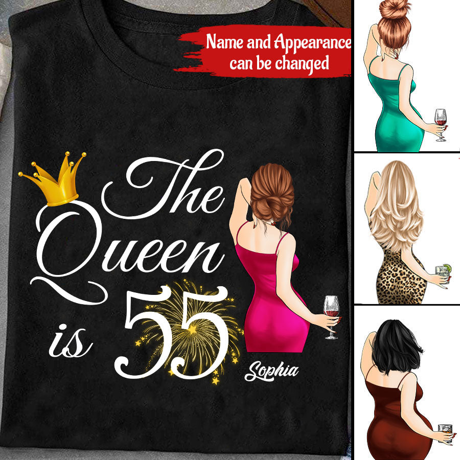 Custom Birthday Shirts, Chapter 55, Fabulous Since 1968  55th Birthday Unique T Shirt For Woman, Her Gifts For 55 Years Old, Turning 55 Birthday Cotton Shirt