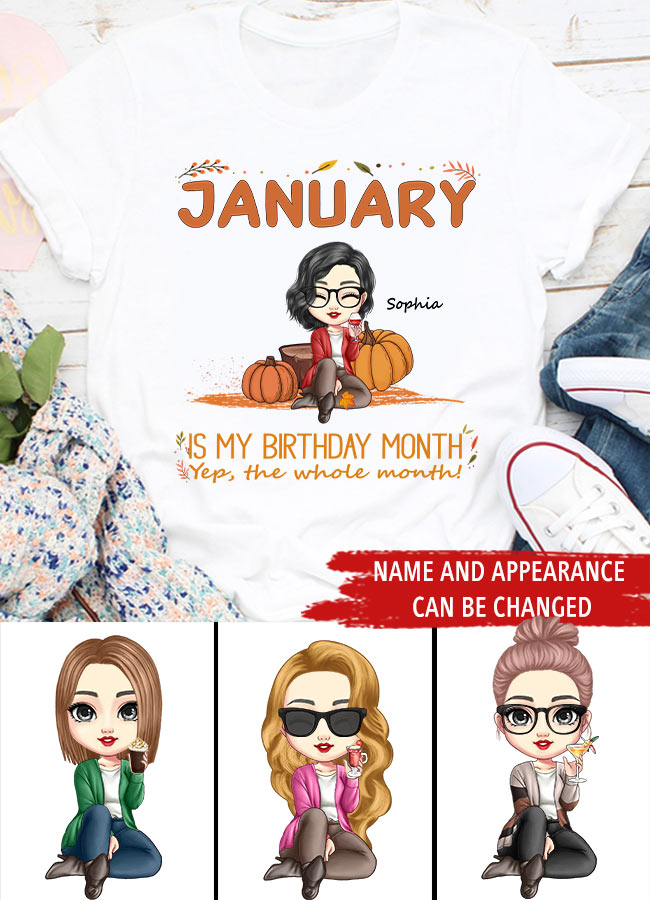 January Birthday Shirt, Custom Birthday Shirt, January Birthday Shirts For Woman, January Birthday Gifts