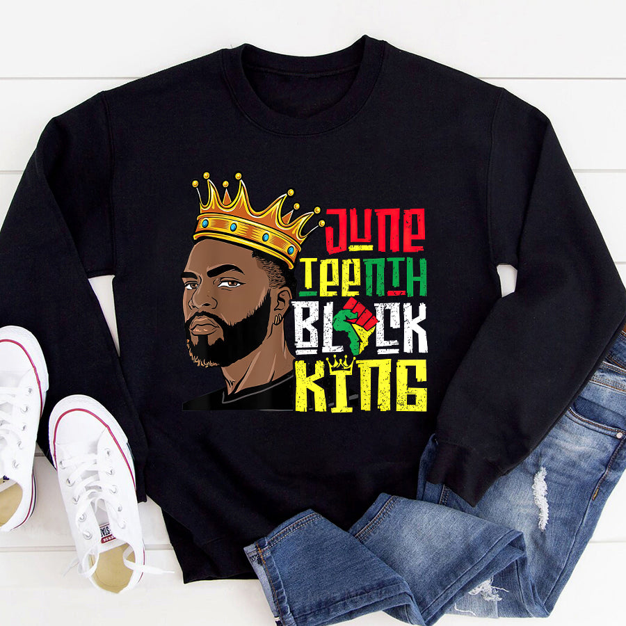 Father Day Shirt Funny Father Day Shirt Juneteenth Black King Melanin Father Dad Men Son Dad Boys T-Shirt
