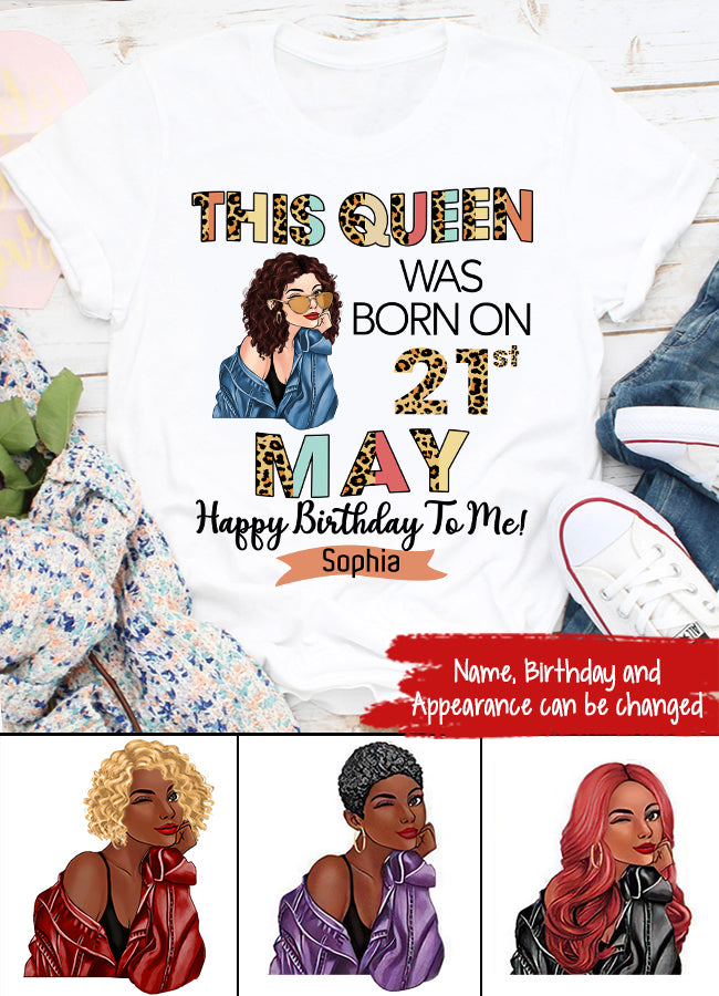 May Birthday Shirt, Custom Birthday Shirt, Queens Born In May, May Birthday Gifts, May shirts for Woman