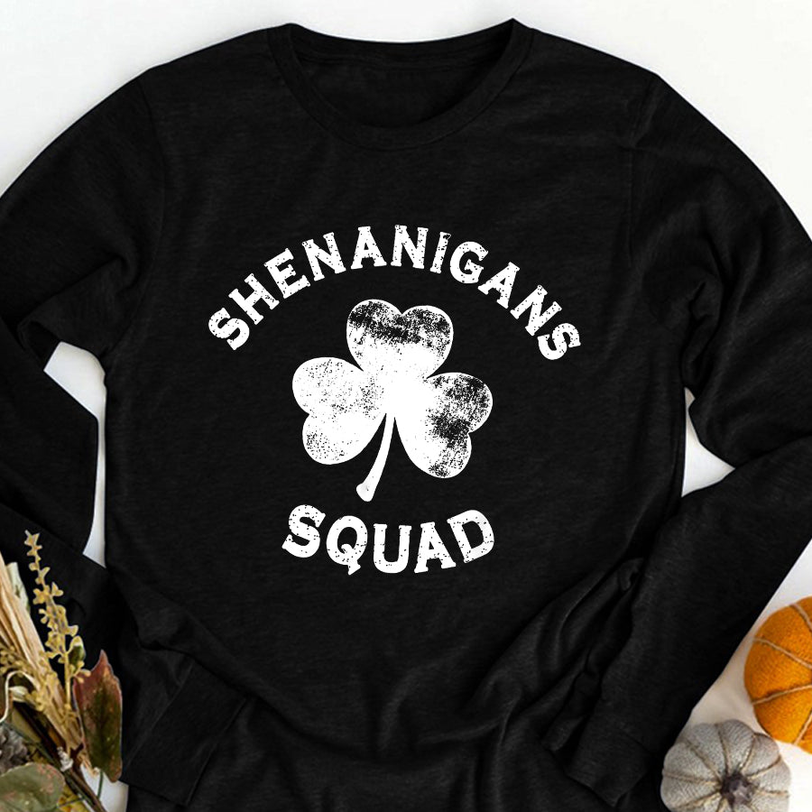 St Patricks Day Shirt Shenanigans Squad St Patricks Day Funny Matching T-Shirt Funny St Patricks Day Shirts