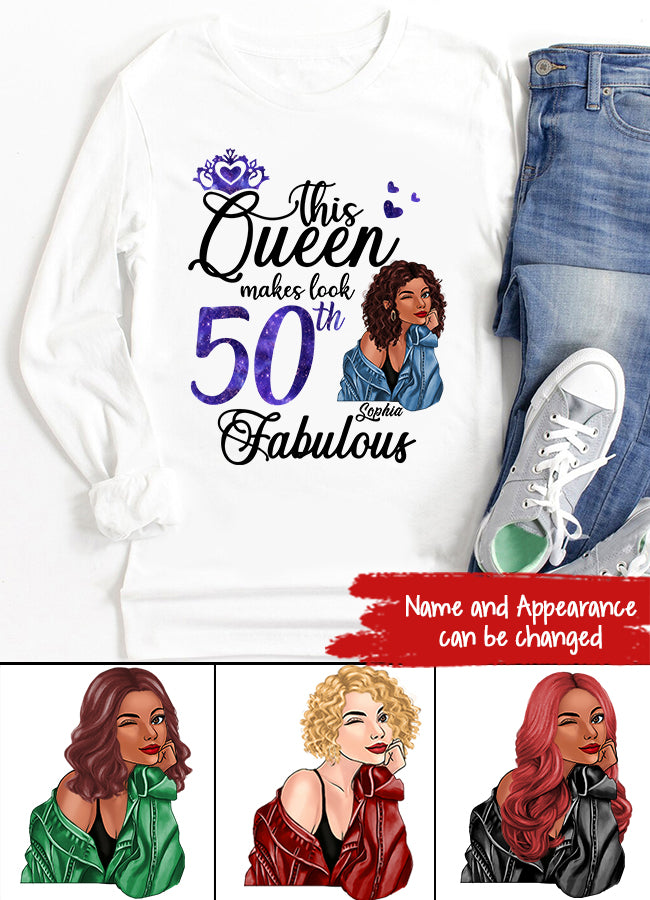 50th Birthday Shirts, Custom Birthday Shirts, Turning 50 Shirt for Women, Turning 50 and Fabulous Shirt, 1973 Shirt, Best Gifts for Women Turning 50.
