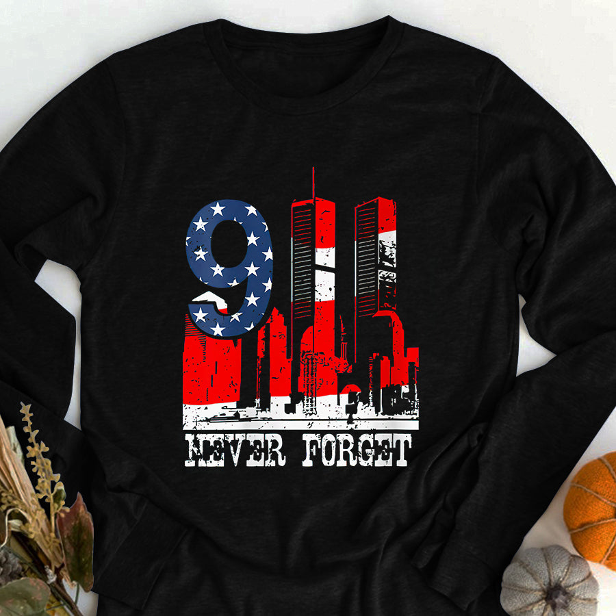 Patriot Day 2022 Shirt 911 Memorial Shirts We will never Forget,national day of remembrance patriot 911 T-Shirt
