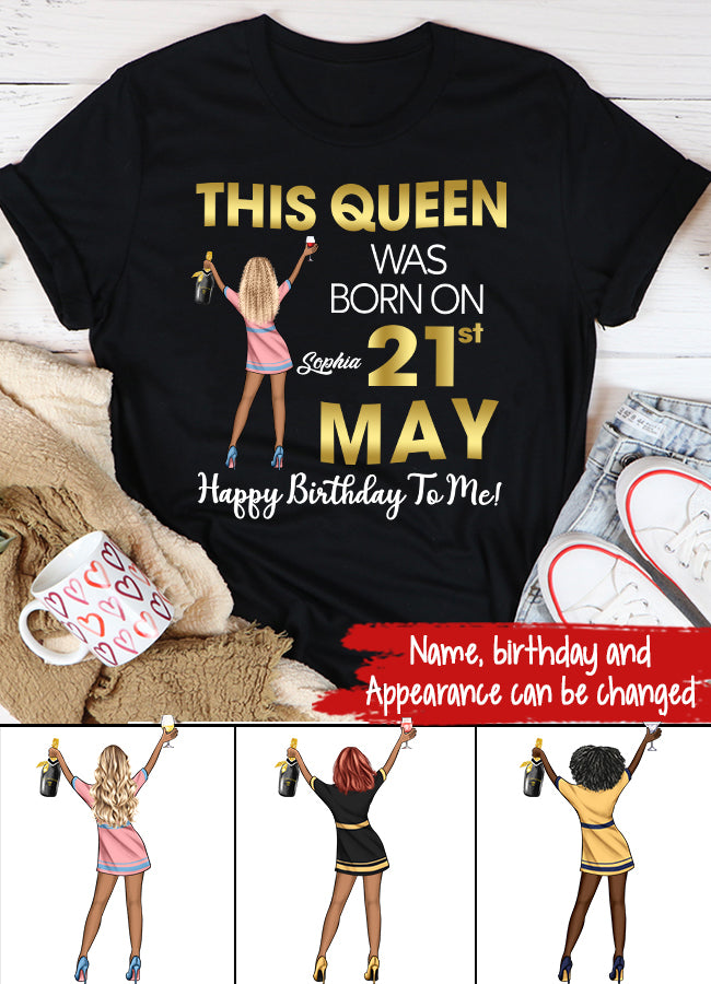 May Birthday Shirt, Custom Birthday Shirt, Queens Born In May, May Birthday Gifts, May Shirts For Woman