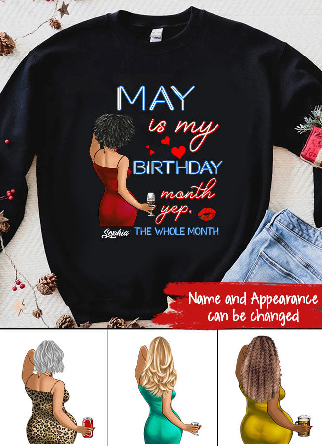 May Birthday Shirt, Custom Birthday Shirt, Queens was Born In May, May Birthday Shirts For Woman, May Birthday Gifts