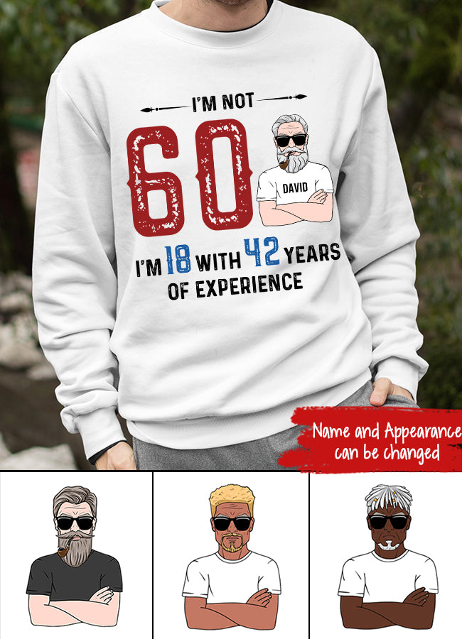 60th birthday shirts for men, Custom Birthday Shirts, Turning 60 Shirt, 60 And Fabulous Shirt, 40th Birthday Shirts For Him