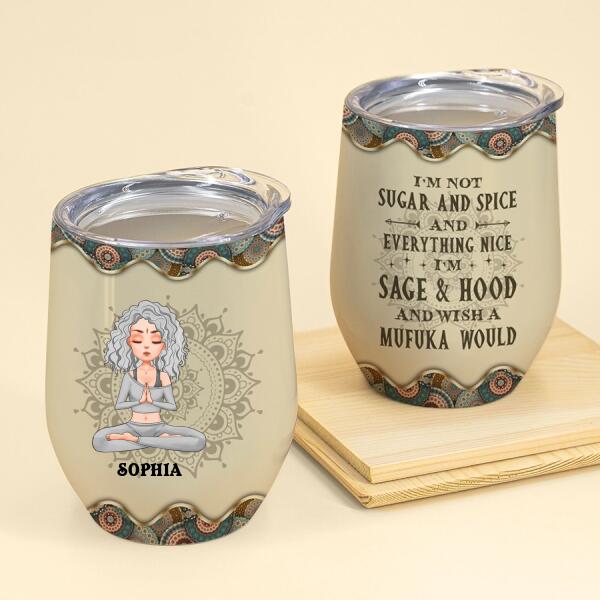 Personalized Wine Tumbler For Yoga Lovers