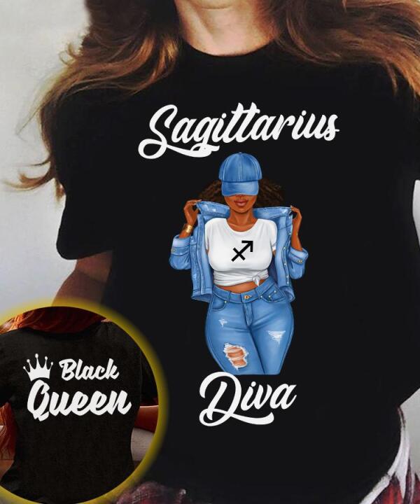 Personalized Sagittarius shirt, Sagittarius Birthday T Shirt, customize birthday shirt for woman