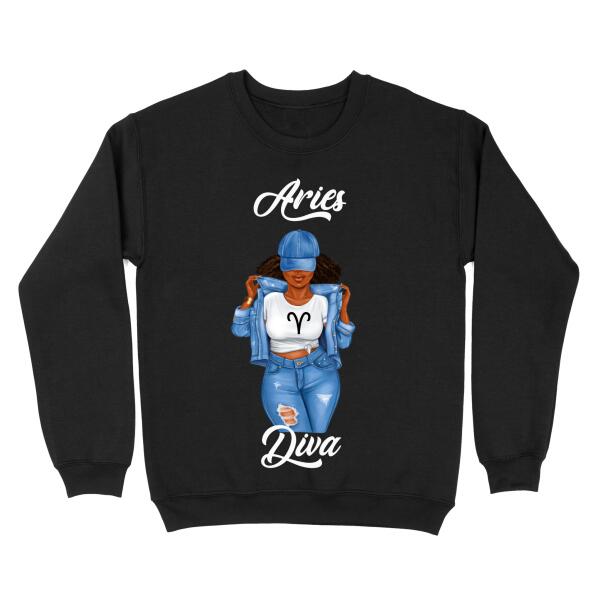 Personalized Aries shirt, Aries Birthday T Shirt, customize birthday shirt for woman