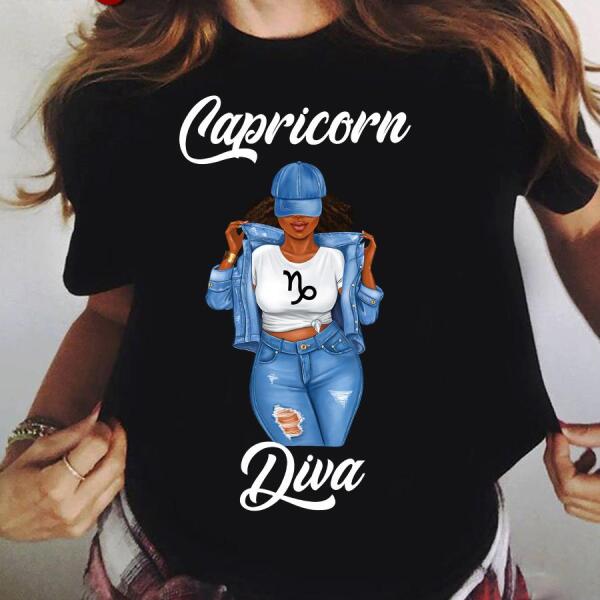 Personalized Capricorn shirt, Capricorn Birthday T Shirt, customize birthday shirt for woman