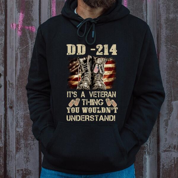 Veteran Custom T Shirt DD-214 It's A Veteran Thing You Wouldn't Understand Personalized Gift