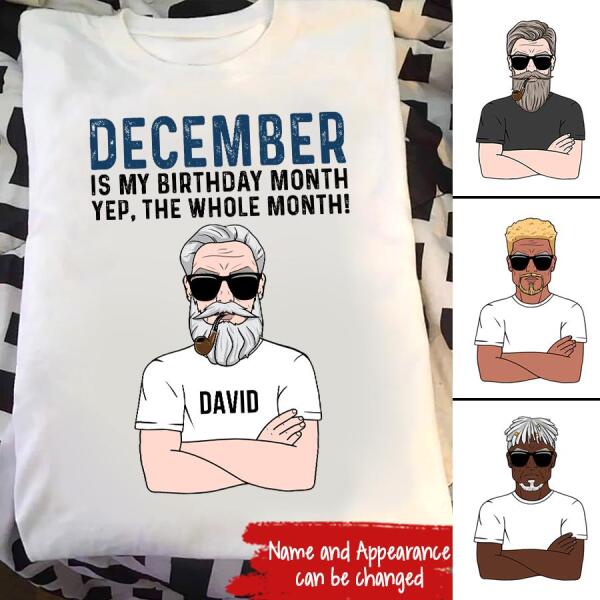 Legends are born in December, birthday gifts for him, custom birthday shirt, december shirt for him, December is my birthday month