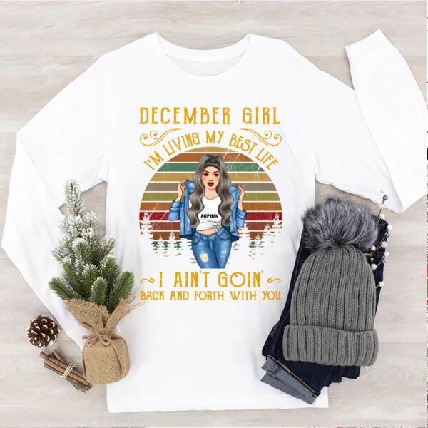 December birthday shirt, custom birthday shirt, Queens born in December, December Birthday Gifts For Afro Woman, December Birthday Gifts