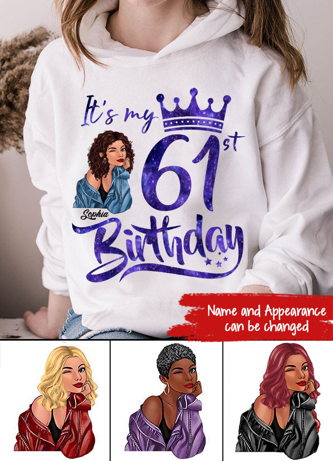 61st Birthday Shirts, Custom Birthday Shirts, Turning 61 Shirt For Women, Turning 61 And Fabulous Shirt, 1961 Shirt, Best Gifts For Women Turning 61-HCT