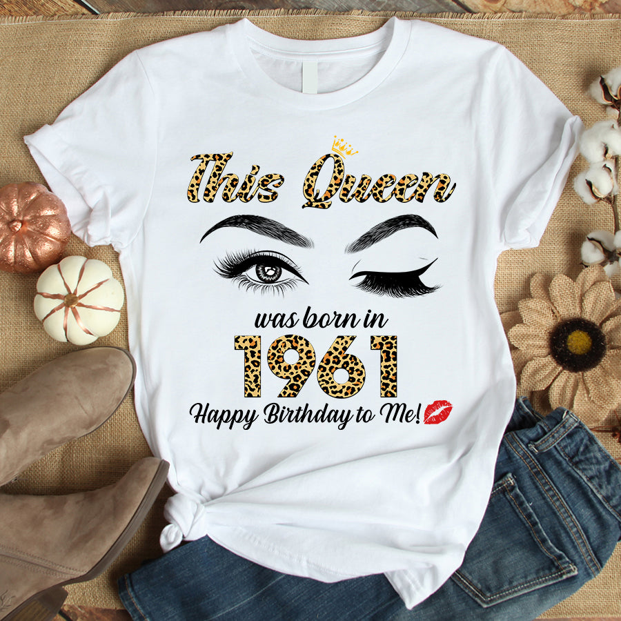 61st Birthday Shirts, Custom Birthday Shirts, Turning 61 Shirt, Gifts For Women Turning 61, 61 And Fabulous Shirt, 1961 Shirt, 61st Birthday Shirts For Her, Vintage 1961 Limited Edition