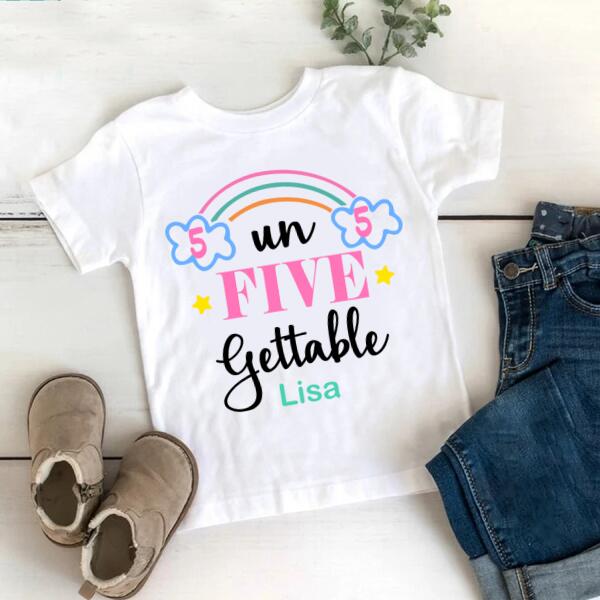 5th Birthday Shirt, Custom Birthday Shirt, Rainbow Birthday Shirt, 5 Birthday Shirt, Cute Birthday Shirt Ideas, Best T Shirts 2021, Baby Shirt