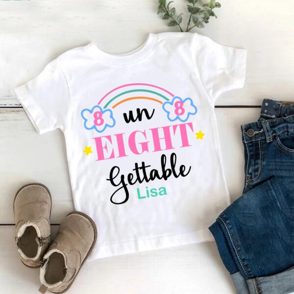 8th Birthday Shirt, Custom Birthday Shirt, Rainbow Birthday Shirt, 8 Birthday Shirt, Shirts For 8 Year Olds, Cute Birthday Shirt Ideas, Best T Shirts 2021, Baby Shirt
