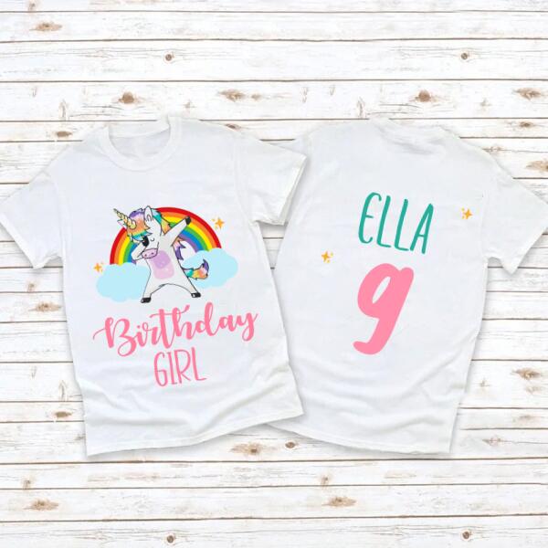 9th Birthday Shirt, Custom Birthday Shirt, Girl, Unicorn Birthday Shirt, 9th Birthday Shirt Ideas, Shirts For 9 Year Olds, Cute Birthday Shirt Ideas, Best T Shirts 2021, Baby Shirt