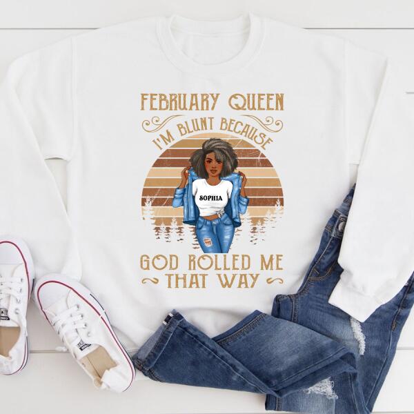 February Birthday Shirt, Custom Birthday Shirt, Queens Born In February, February Birthday Gifts, February Birthday Gifts
