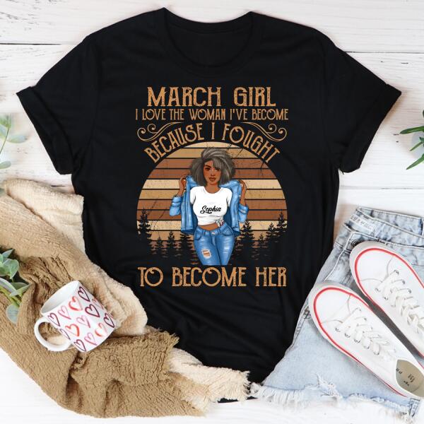 March Birthday Shirts, Custom Birthday Shirt, A Queen Was Born In March, March Birthday Gifts, March Birthday Shirts For Women