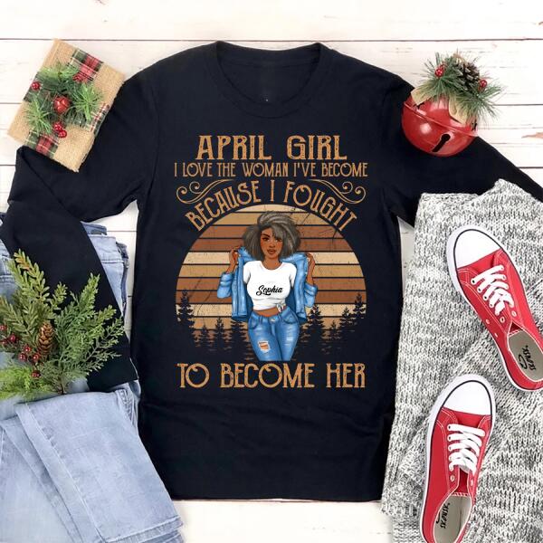 April Birthday Shirt, Custom Birthday Shirt, Queens Born In April, April Birthday Gifts, April Birthday Gifts