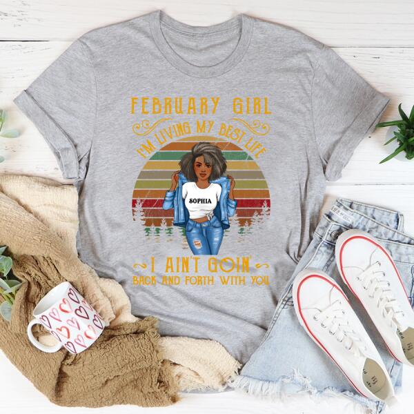 February Birthday Shirt, Custom Birthday Shirt, Queens Born In February, February Birthday Gifts, February Birthday Gifts